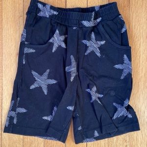 organic brand Moi black shorts w/ stars sz 9-10